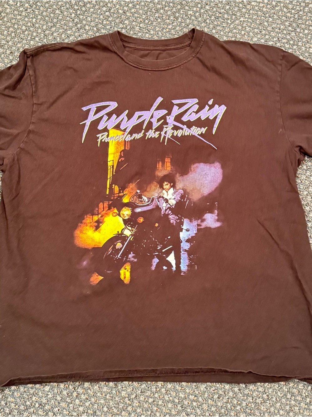 Purple Rain Graphic Tee - Black
